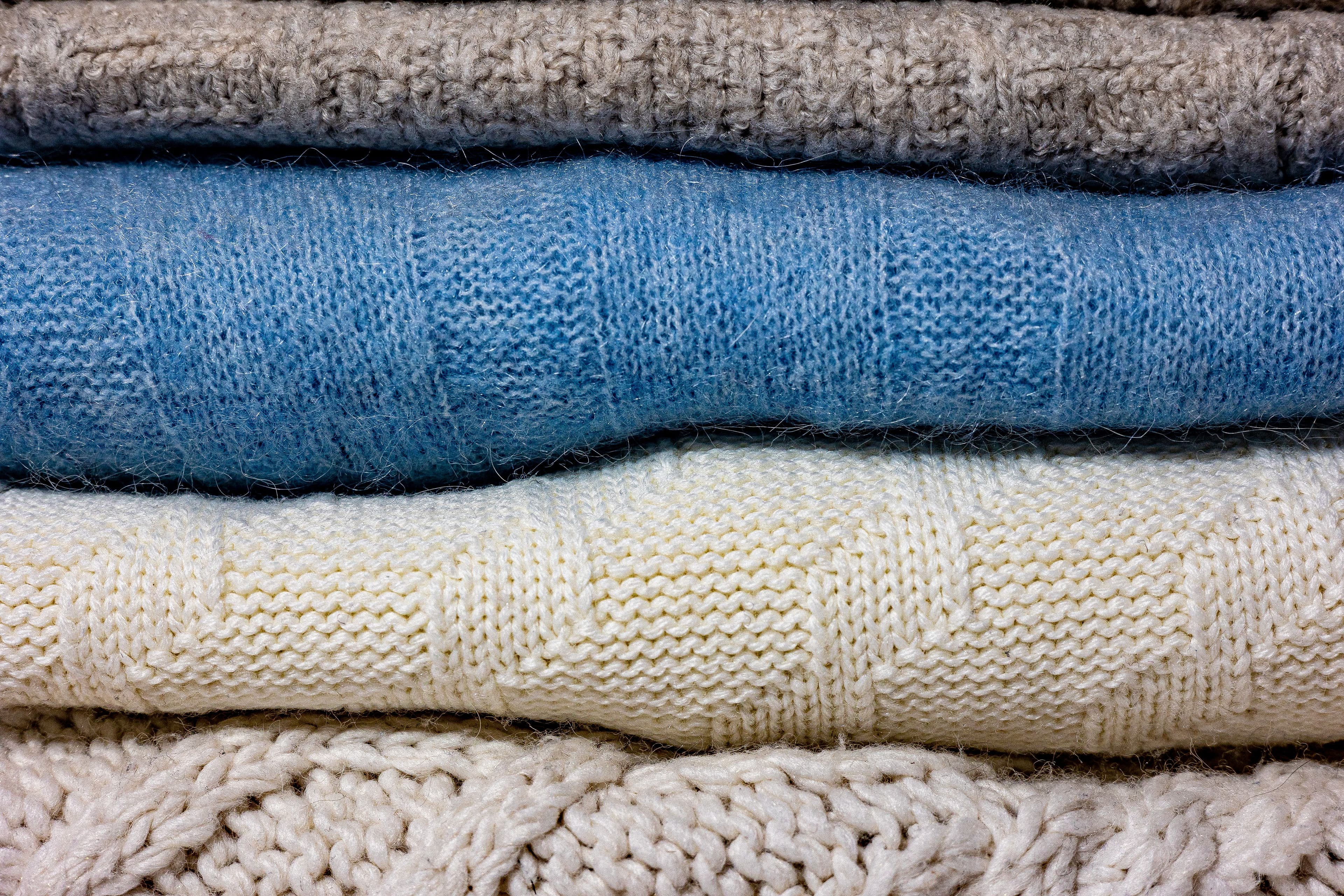 wool fabric and surface